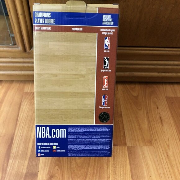 2021 BUCKS GIANNIS ANTETOKOUNMPO NBA CHAMPS TROPHY BOBBLEHEAD FOCO NIB - In Hand - Picture 6 of 10